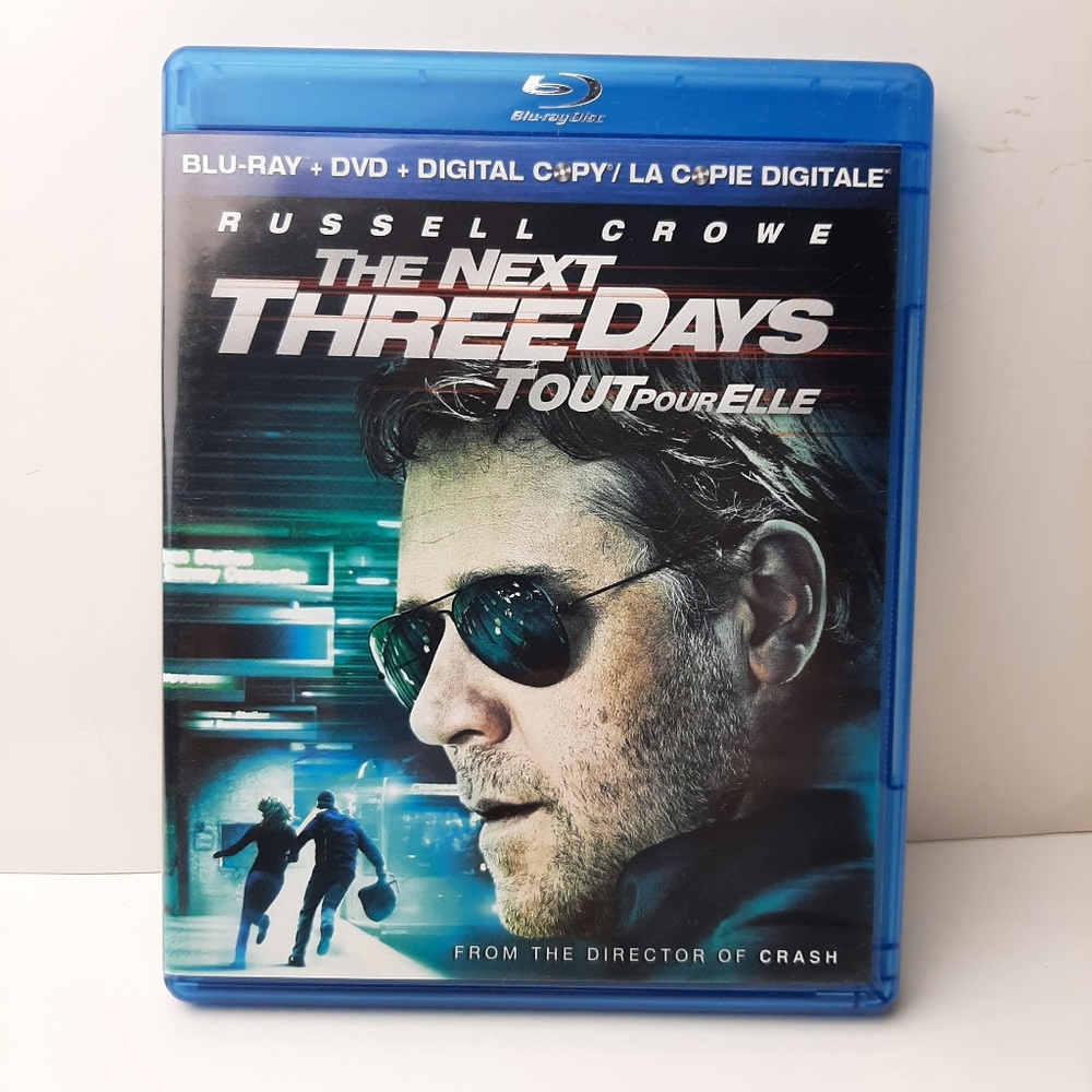 🍒4 for $20🍒 The Next Three Days Bilingual (Blu-ray / DVD Combo) Movie